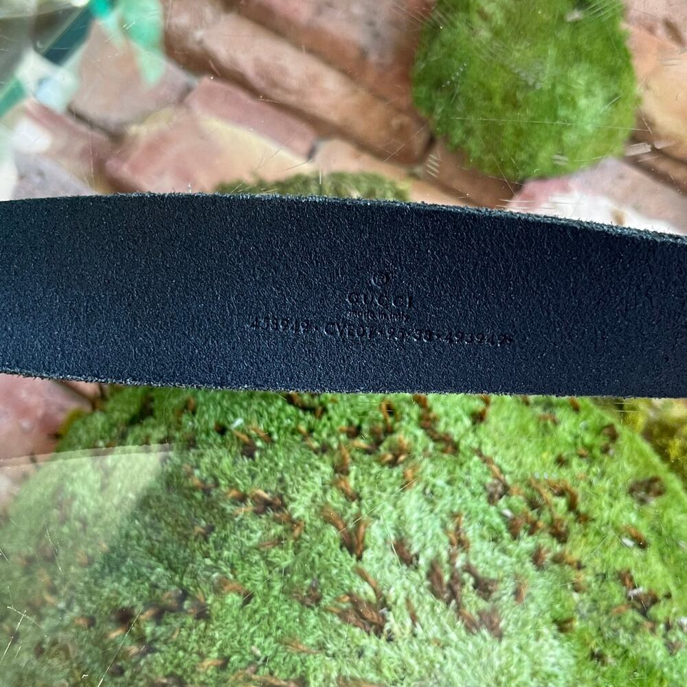 GUCCI Snake GG Marmont Black Leather Belt 95/38(10US) - Picture 6 of 7